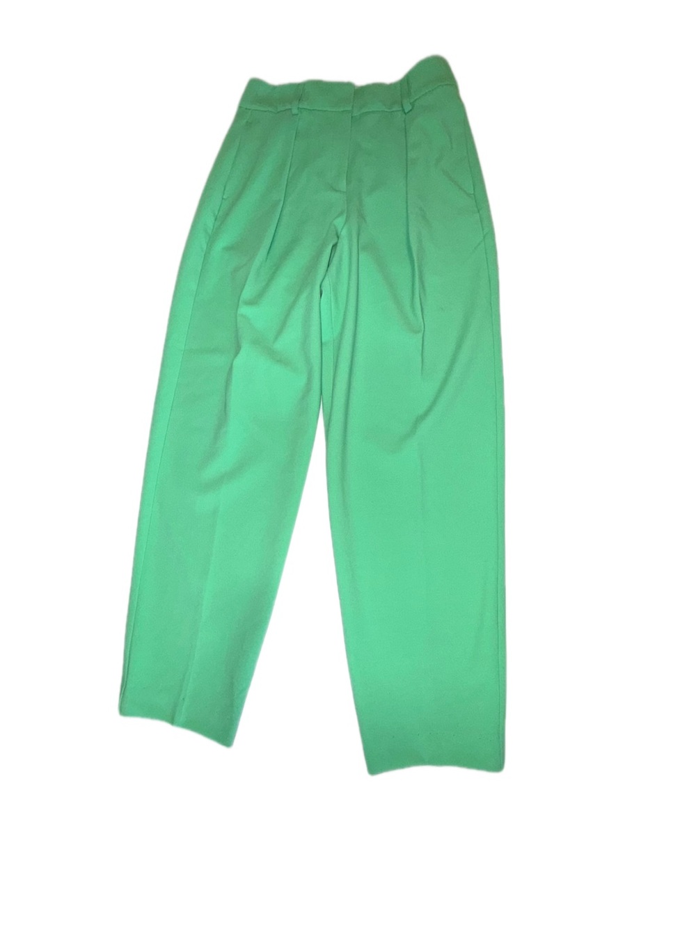 Express Stylist Dress Pants Women’s 6 Long Green High Rise Stretch Straight NWOT - Picture 4 of 10